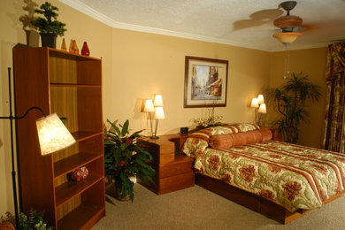 Example of a bedroom design in Houston