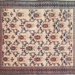 Persian Afshar rug 4'4 X 5' - Area Rugs