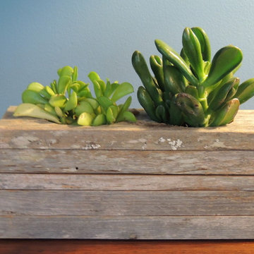 LeBrun Designs - Reclaimed Cypress Succulent Planters and Candle Holders