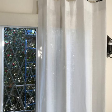 Sheer Curtains over Blackout Roller Shades