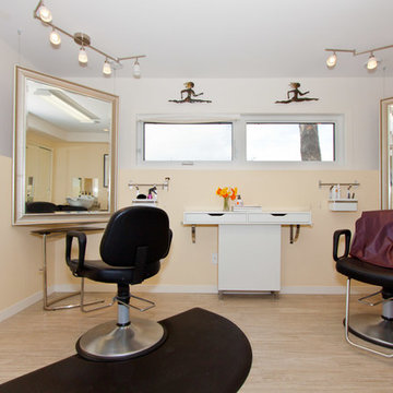 In Home Hair Salon Basement Development