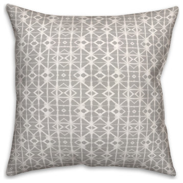 Gray Shibori 18x18 Spun Poly Pillow