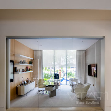 Glass partitions