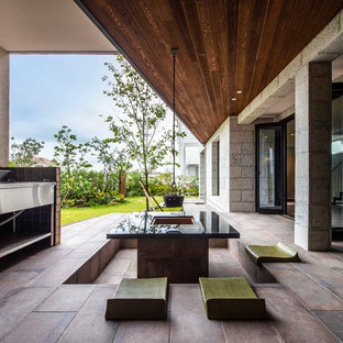 囲炉裏のある家