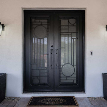 Night Groove Iron Entry Door