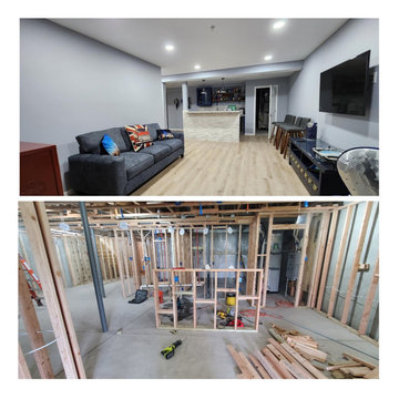 Basement remodel in Doylestown, PA