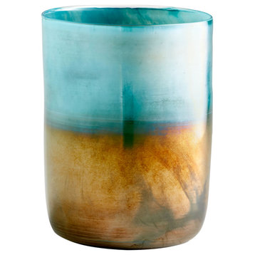 Cyan Lighting Reina - 10.75" Large Vase, Pyrite Finish