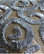Gray Ribbon Scrolls 12"x26" Silk Lumbar Pillow Cover, Silver Spirit