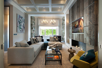 Inspiration for a medium sized bohemian living room in London.