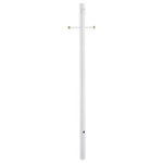 Acclaim Lighting - Acclaim Lighting Direct Burial - 84" Smooth Post, White Finish - This Post has a White Finish and is part of the Direct Burial Lamp Posts Collection.  Shade Included.Direct Burial 84" Smooth Post White *UL Approved: YES *Energy Star Qualified: n/a  *ADA Certified: n/a  *Number of Lights:   *Bulb Included:No *Bulb Type:No *Finish Type:White
