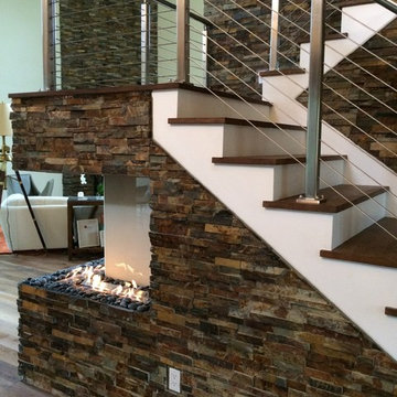 Corner Stone Fireplace