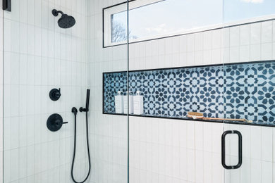 Inspiration for a transitional bathroom remodel in Charlotte