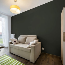 Charcoal Green TemPAINT - Wallpaper