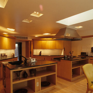 Eye Surgeon's perfect Bird's Eye Maple kitchen