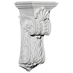 Small Farmingdale Acanthus Corbel 3 1 2 W X 2 7 8 D X 7 3 4 H Traditional Corbels By Ekena Millwork