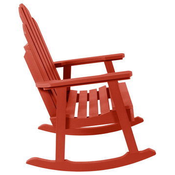 Classic Westport Garden Rocking Chair, Rustic Red