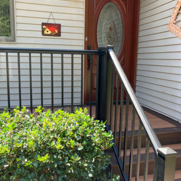 Screened-in back porch