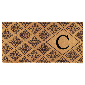 Regency Monogram Doormat, 3'x6'x1.5", C