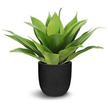 Faux Botanical Agave in Green 18"H