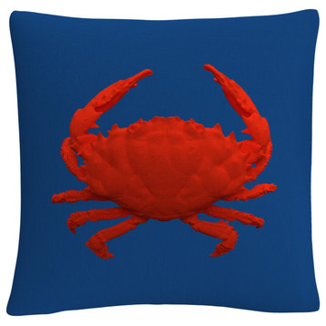Modern 3D Red Crab By Abc Decorative Throw Pillow