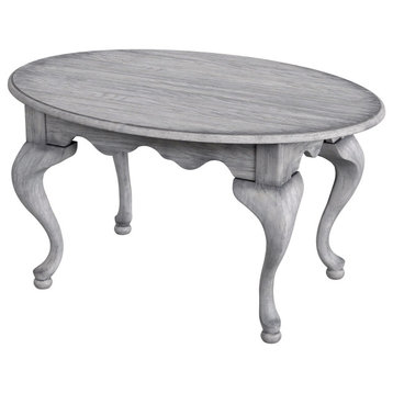 Grace Oval Coffee Table, Gray