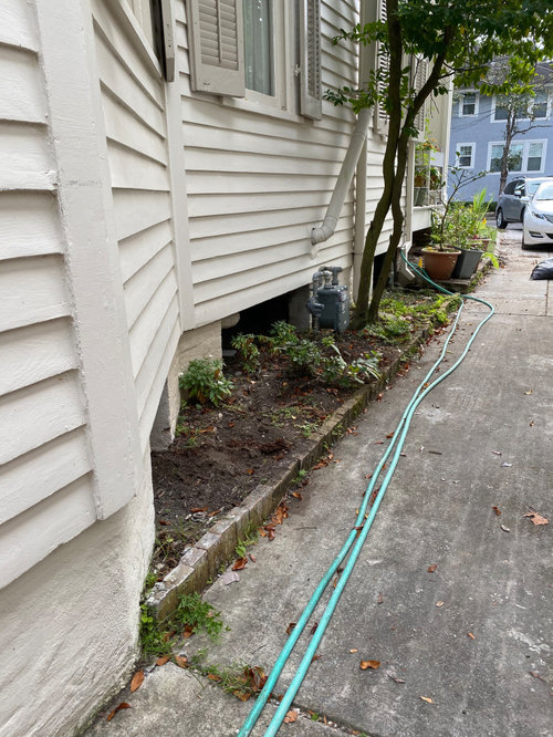 Is it good to have an in ground garden bed up against house foundation