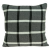 Parkland Collection Marco Transitional Gray Pillow Cover With Poly Insert