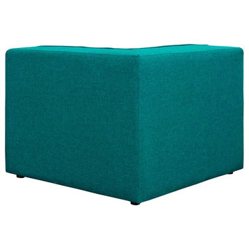 Modern Contemporary Urban Living Lounge Room Corner Sofa Chair, Blue, Fabric