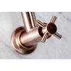 KS810DXAC Concord Wall Mount Pot Filler Kitchen Faucet, Antique Copper