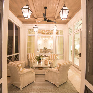 Outdoor entertainment in the screen porch