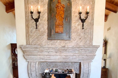 Living room - mediterranean living room idea in Phoenix