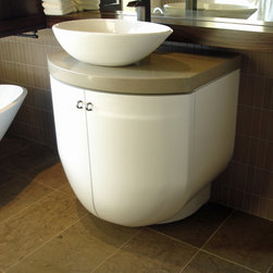 Contemporary white vanity - Bathroom Vanities And Sink Consoles