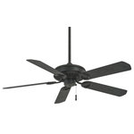 Minka Aire - Minka Aire F589-TCL, Sundowner� - 54" Ceiling Fan - 54`` 5-Blade Ceiling Fan in a Textured Coal Finish with Textured Coal Blades