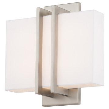 Downton 1 Light Wall Sconce, 3000K, Brushed Nickel