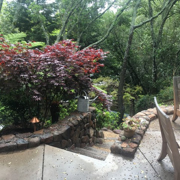 Mill Valley Entry and entertaining terrace