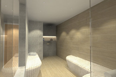 Photo of a contemporary bathroom in Other.