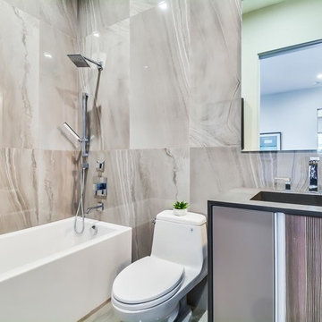 Design and built custom bathroom at 11000 Wrightwood Pl Studio City