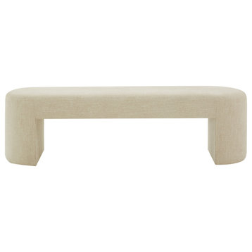 Safavieh Couture Dallyce Upholstered Bench, Beige