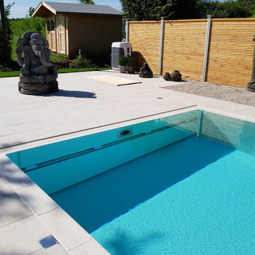 NIVEKO+ Polystone Überlaufbecken Multi 10,00 x 3,60 x 1,50 m in sand