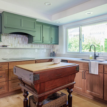 Two Tone Kitchen Remodel