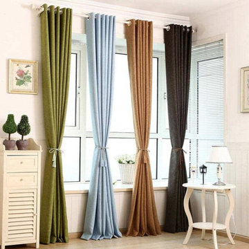 QYX2209B Illawarra On Sales Thick Faux Cotton Custom Made Curtains