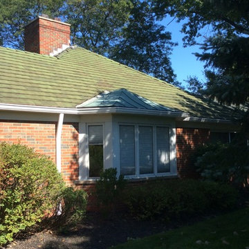 After 6 Inch Gutters and Spouts Shur-Flo Gutter Guards and New Awning Over Rear