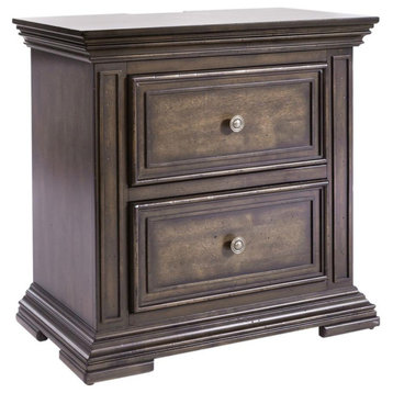 2 Drawer Night Stand w/ Charging Station - 361-BR61