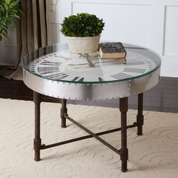 Uttermost Cassem Clock Table - Products