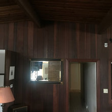 paint redwood walls or not
