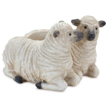 Sheep Couple Planter, Set of 2