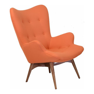 orange sitting chair