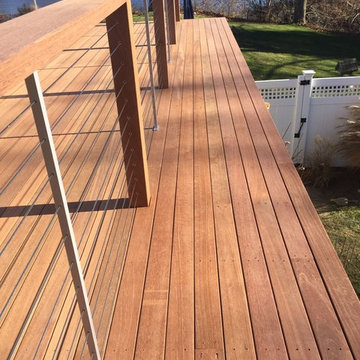 Custom Mahogany Deck with CableRail System