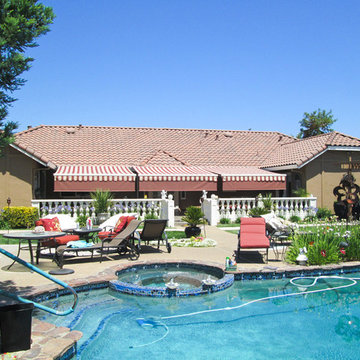 Retractable Awnings - Poolside Shading