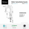 Kraus KPF-2600 Oletto 1.8 GPM 1 Hole Bar Faucet - Chrome